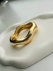 Hammered Wave Bracelet