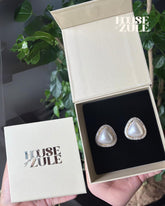 Pearl Diamonte’ Studs