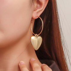 Hanging Heart Earrings