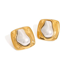 Pearl Abstract Studs