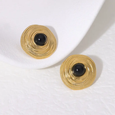 Onyx black studs