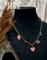 Evil Eye Double Charm Chain