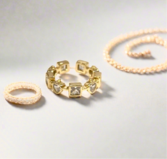 Adjustable Kundan Ring