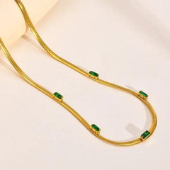 Emerald Stone Chain