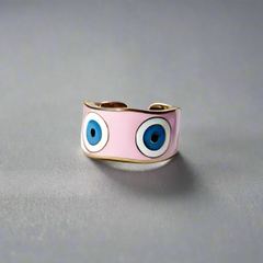 Pink Wrap evil eye band