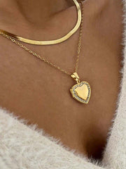Open Heart Chain Pendant