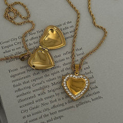Open Heart Chain Pendant