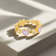 Adjustable Strap Style Heart Bracelet