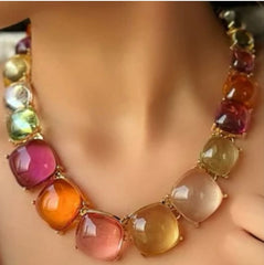 Colored Stone Neckpiece