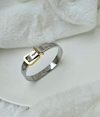 Silver buckle bracelet