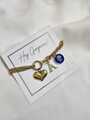 Charms adjustable bracelet