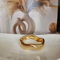 Hammered Wave Bracelet