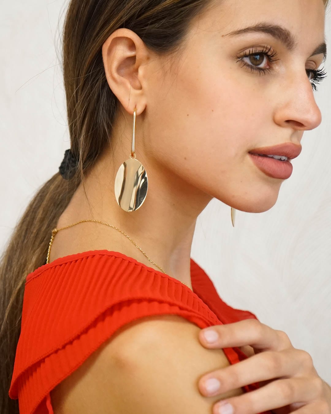 Oval Smart Long Earrings
