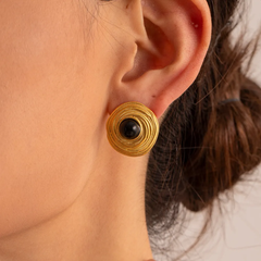 Onyx black studs