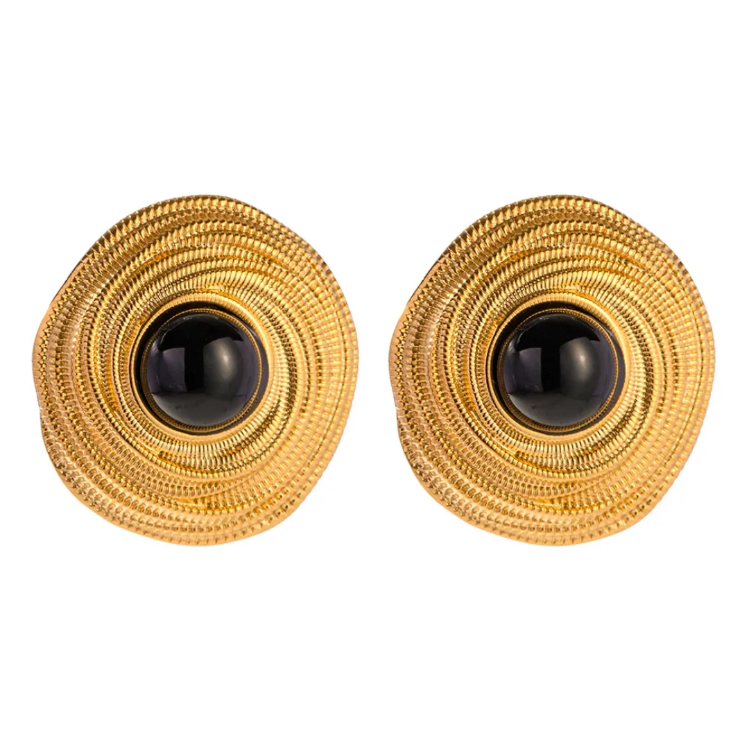 Onyx black studs
