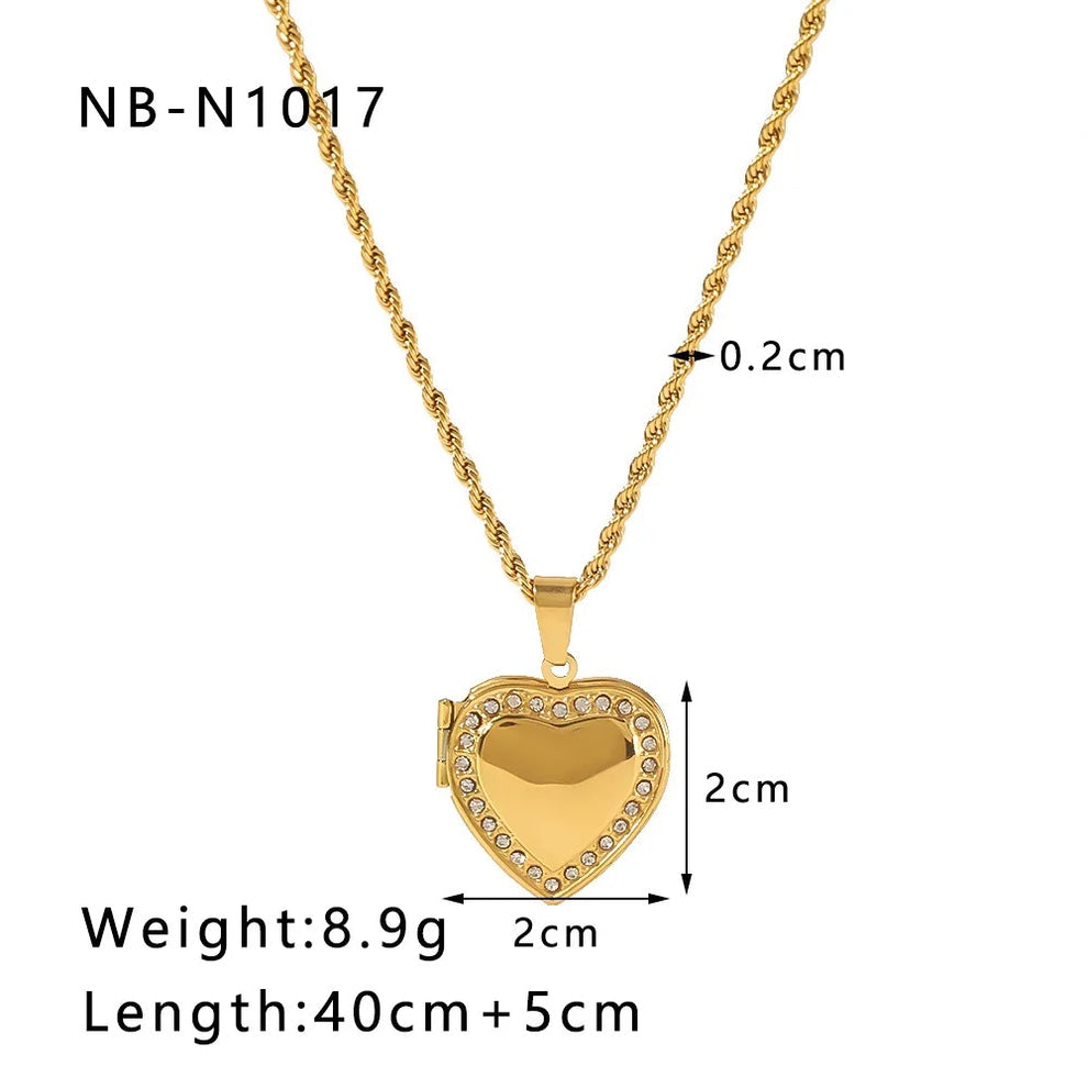 Open Heart Chain Pendant