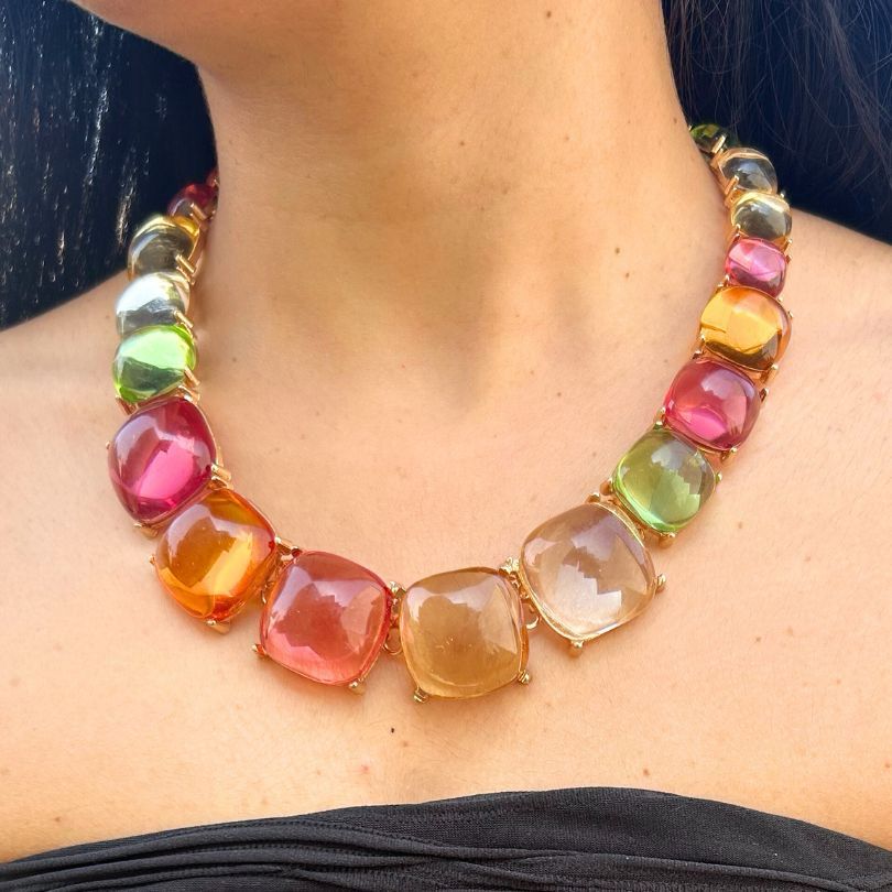 Colored Stone Neckpiece
