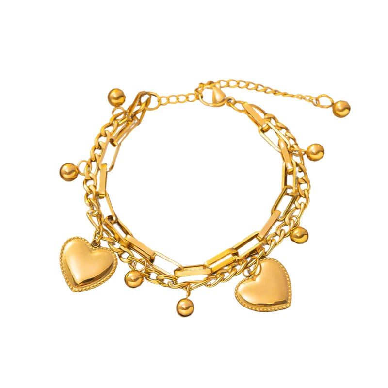 Hanging Hearts Two Chain