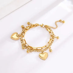 Hanging Hearts Two Chain