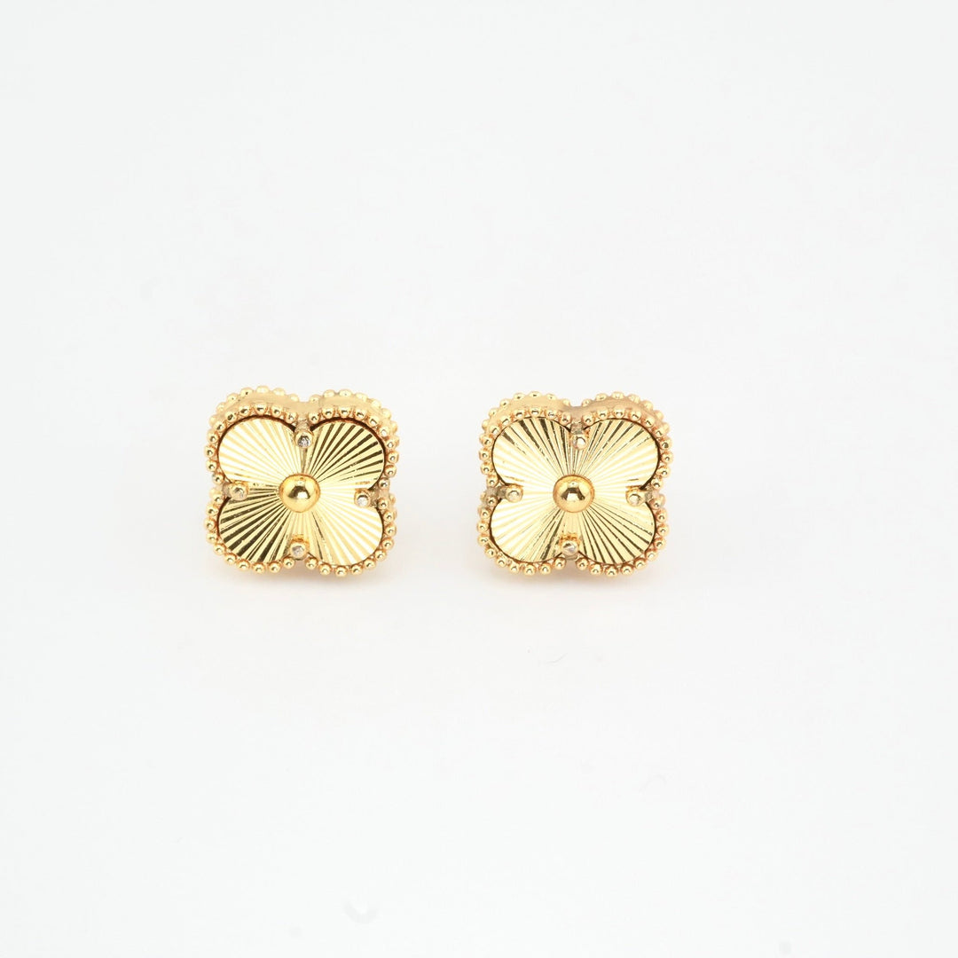Golden Clover Studs
