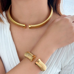 Open Gold  Bracelet